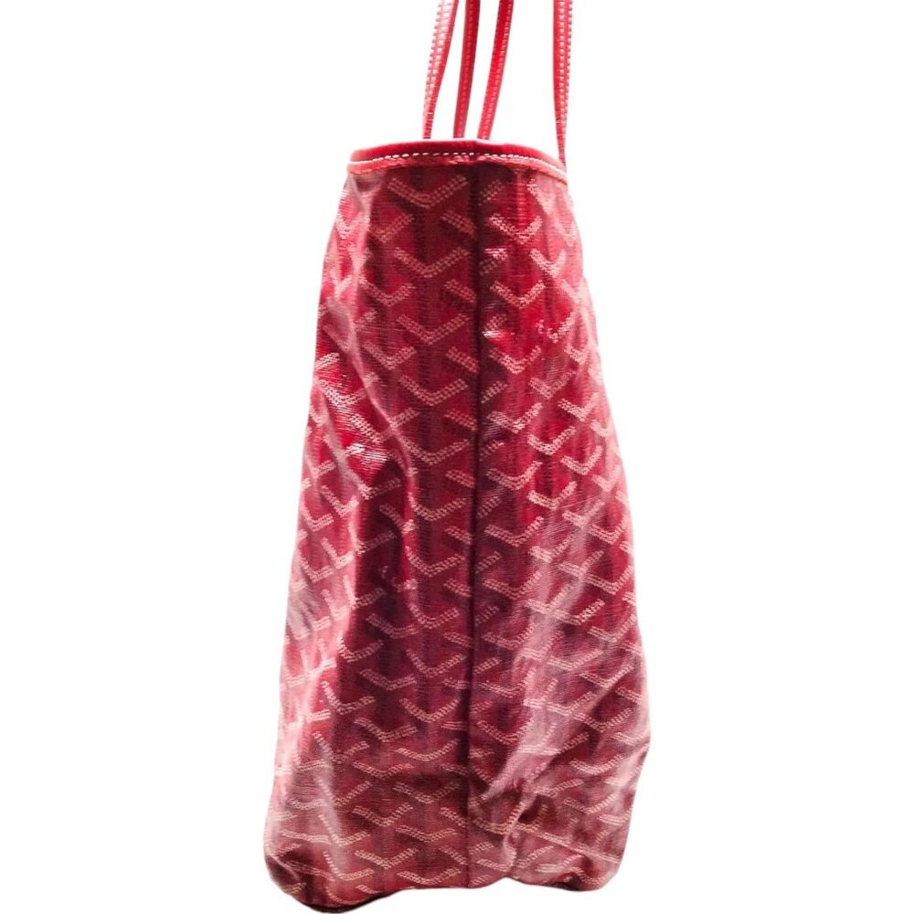 3871154AQ (S6) Goyard Tote Bag Red Coated Canvas - Picture 4 of 9